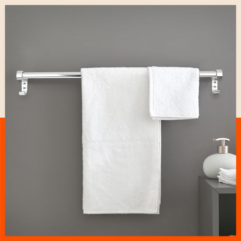 Lyra Aluminium Towel Rod / Rack / Hanger for Home (Large - 24 Inches)
